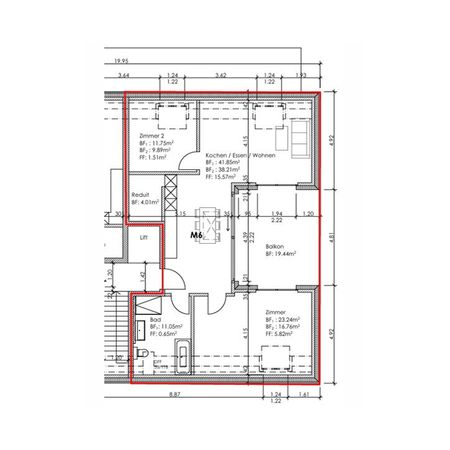 3.5 Zimmer, 92 m², 2. Stock - Photo 3