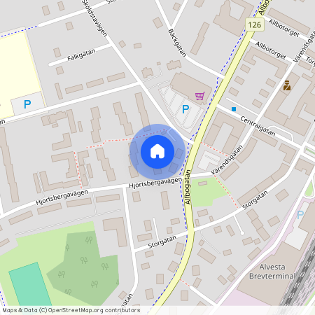 Alvesta Centrum, Kronoberg, Hjortsbergavägen 4 B