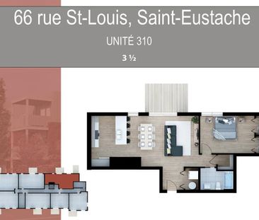 Appartements neufs 3 ½ à louer – Saint-Eustache - Photo 2