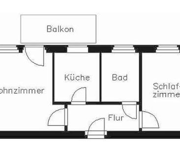 Helle 2-Raumwohnung mit großem Balkon und Weitblick in ruhiger Lage - Photo 2