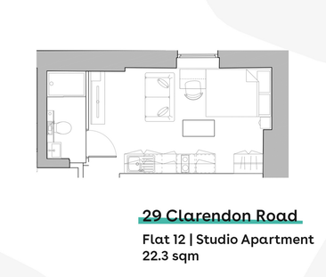 Studio to rent - Photo 3