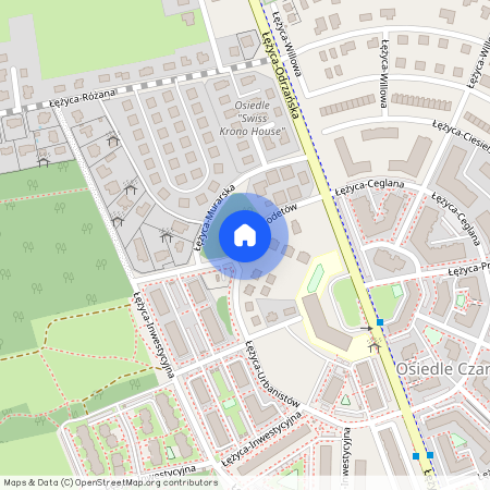 ul. Geodetów, Łężyca, Zielona Góra, lubuskie