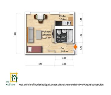 1-Zimmer Mietwohnung - Großzschachwitz - Photo 3