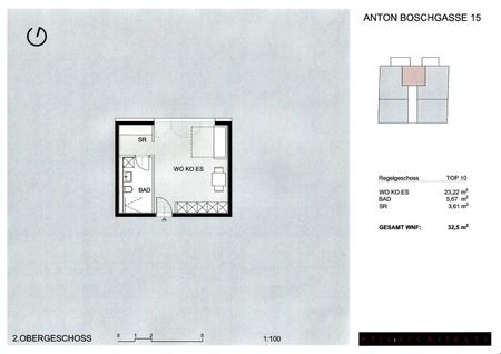 HOFRUHELAGE, JEDLESEE, 33 m2 Neubau, Einzelwohnraum, Komplettküche, Duschbad, Hofruhelage, 1. Liftstock, Anton-Bosch-Gasse - Photo 4