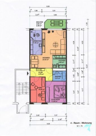 Gemütliche 4-Raum-Wohnung mit Balkon in Chemnitz - Foto 2