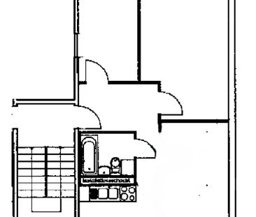 Große 2-Raumwohnung mit Wohnküche und Balkon - Photo 1