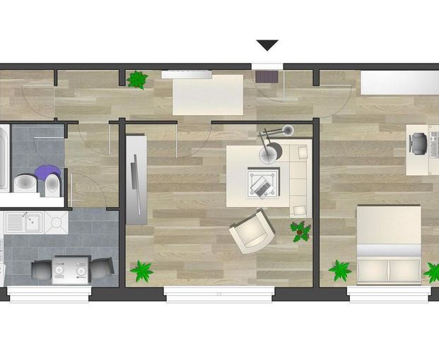 2-Raum-Wohnung - Foto 1