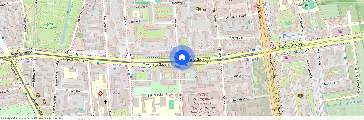 ul. Jurija Gagarina, Sielce, Mokotów, Warszawa, mazowieckie