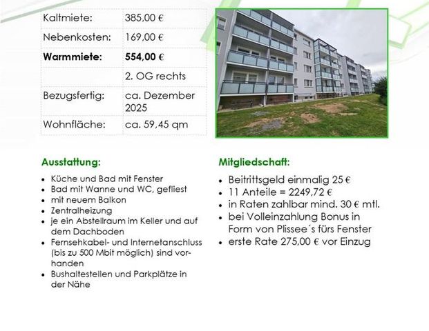 Tolle 3- Raumwohnung mit neuem Balkon - Photo 1