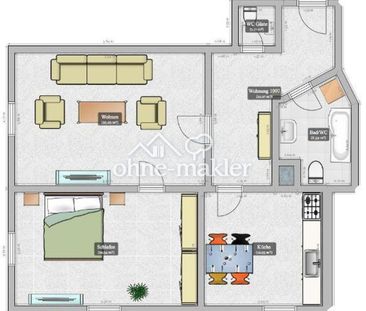 Schöne renovierte 2-Zi-Altbauwohnung und EBK in Bogen Zentrum - Photo 5