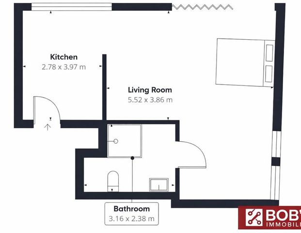 1 Zimmer Wohnung (möbliert) – Leipzig Zentrum (04109) - Photo 1