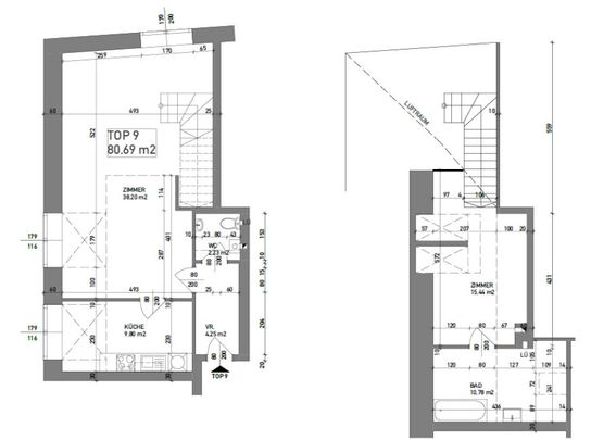 Dachgeschoß Maisonette in perfekter, zentraler Lage von Baden - Foto 1