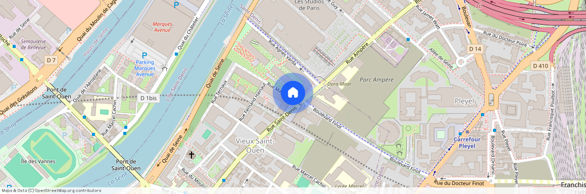 7 Place Suzanne Lenglen, 93400 Saint-Ouen-sur-Seine, France