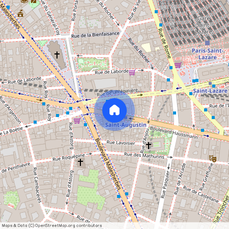 Boulevard Haussmann, Francja, Paris