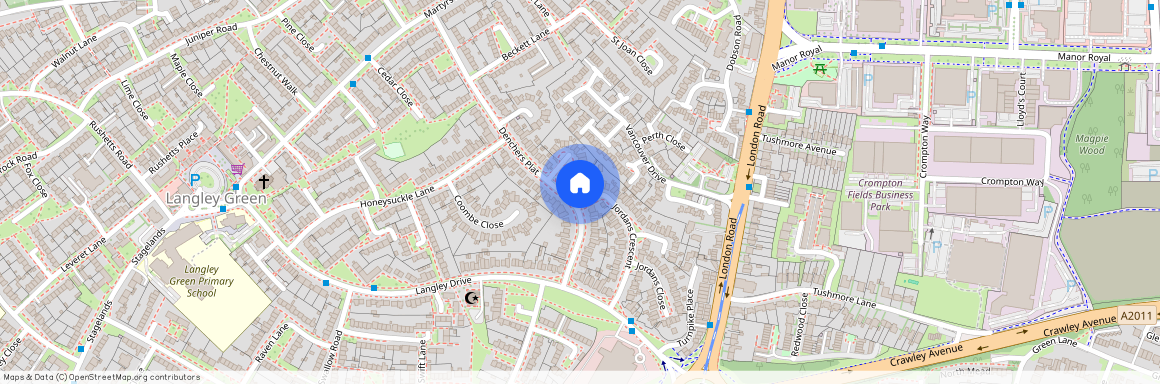 Denchers Plat, Langley Green, Crawley