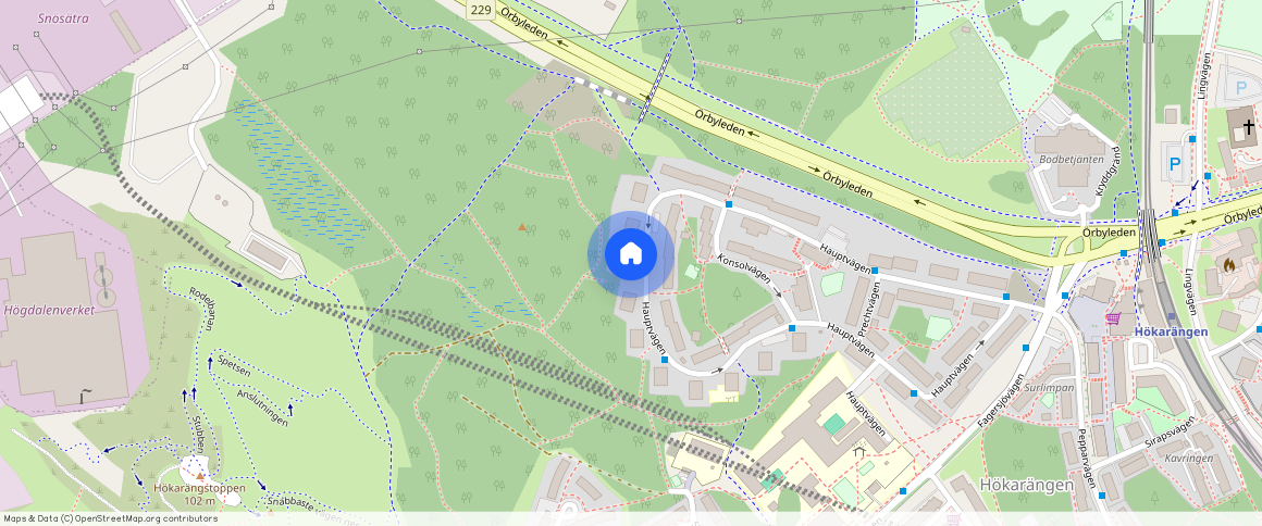 Hauptvägen **, Hökarängen