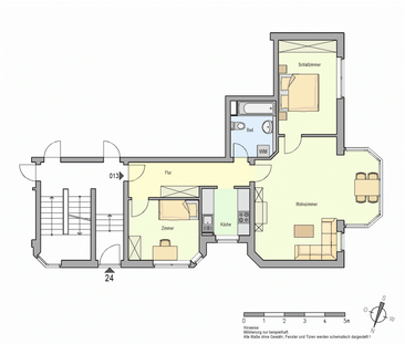 3-Zimmer-Wohnung in Düsseldorf-Rath (unrenovierte Übergabe) - Photo 1