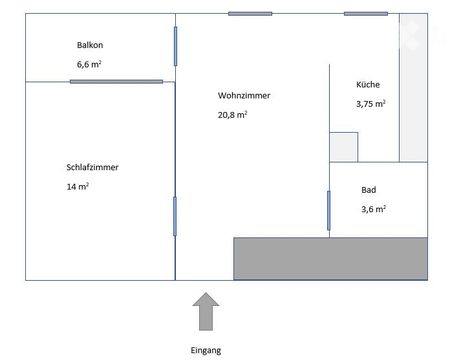 2,5 Zimmer Wohnung, per sofort, in der Nähe vom Spital - Photo 5