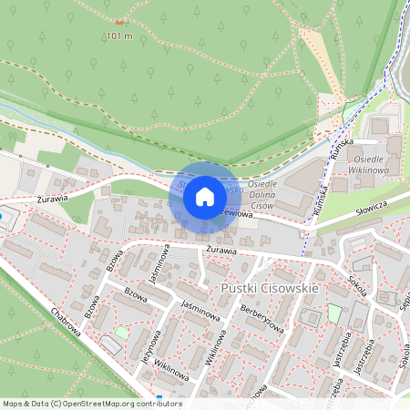 ul. Modrzewiowa, Pustki Cisowskie, Gdynia, pomorskie