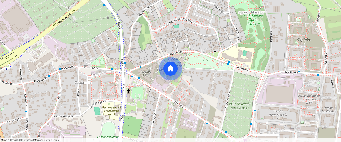 Kraków Płaszów, Myśliwska