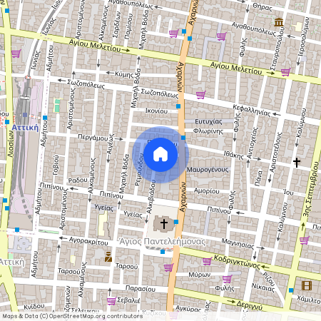 Αλκιβιάδου 106, 104 46, Αθήνα (104 46), Άγιος Παντελεήμονας (Λεωφόρος Πατησίων - Λεωφόρος Αχαρνών)