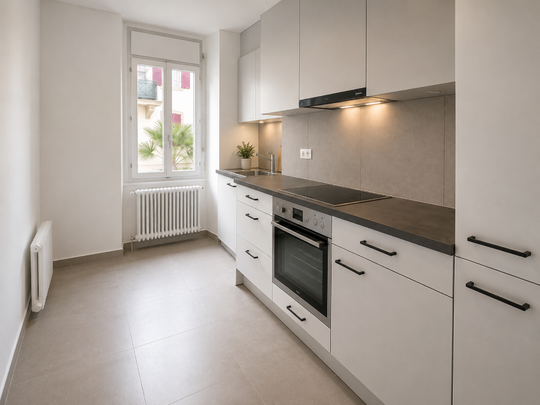 Bel appartement de 3 pièces renové à Montreux avec grande terrasse - Photo 1