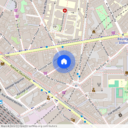 Avenue de Corbera et Rue Crozatier 75012 Paris (12e arrondissement)