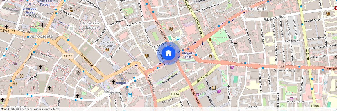 Whitechapel High Street, Aldgate, E1, London