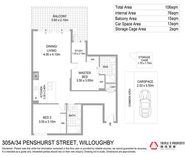 Sunlit north facing apartment with study in 'Sienna' - Photo 2
