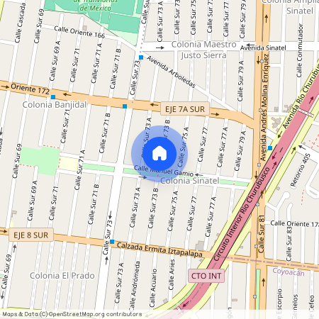 Sur 73 B, Colonia Sinatel, C.P. 09470, Df / Cdmx