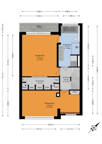 Huis te huur: Prinsenweg 44 2242 EH Wassenaar - Foto 5