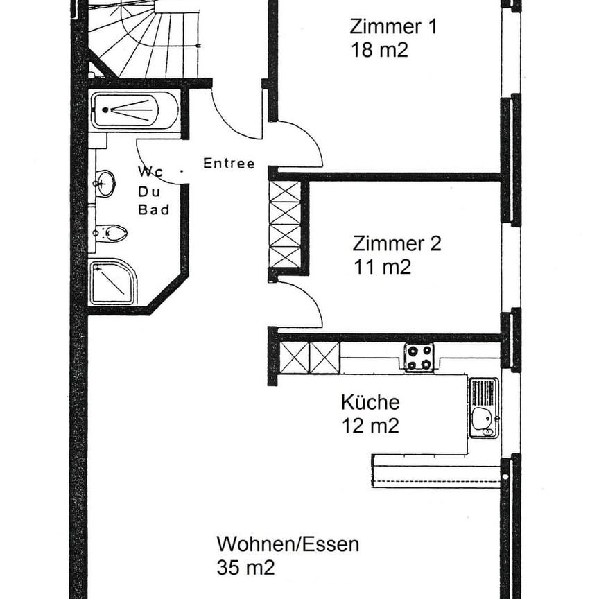3.5 Zimmer, 86 m², EG - Photo 1