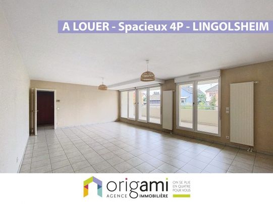 LINGOLSHEIM - Spacieux 4P avec terrasse - Photo 1