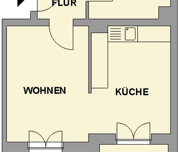 In ruhiger Seitenstraße gelegene 2-Raum-Wohnung mit Balkon - Photo 5