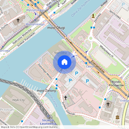 Szczecin, Łasztownia, ul. Zielonego Mostu