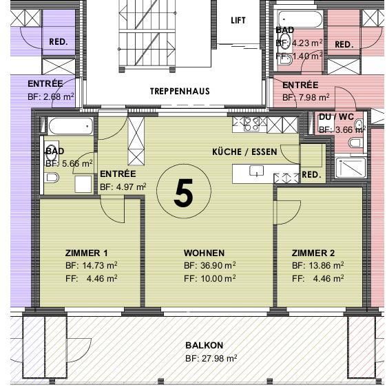 Zürcherstrasse 111 - 3.5 Zimmerwohnung in Feuerthalen - Foto 1