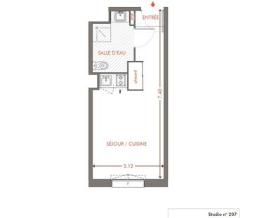 Location Appartement 1 pièce 21m² CENON 33150 - Photo 6