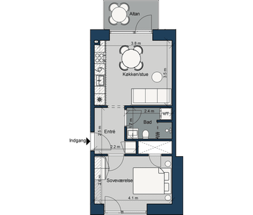 Østre Havnepark 23, 4. th. - Foto 1