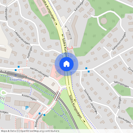 Södra Kungsvägen, Lidingö