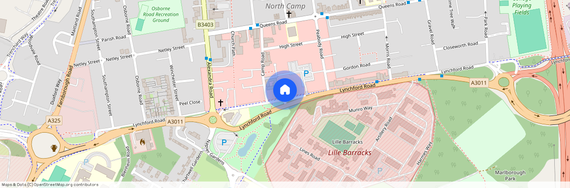 Camp Road, North Camp, GU14