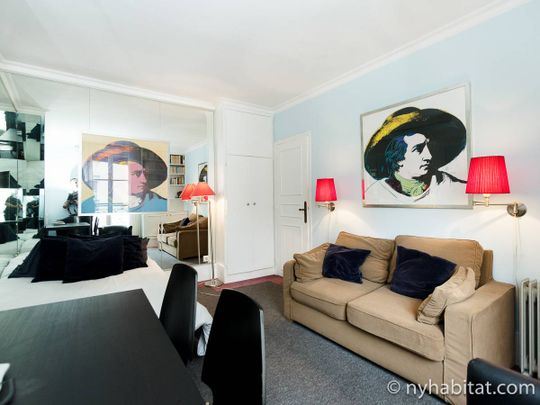 Logement à Paris, Location meublée - Studio T1 - Place de la République, Canal Saint Martin - Gare du Nord - Gare de l'Est (PA-1311) - Photo 1