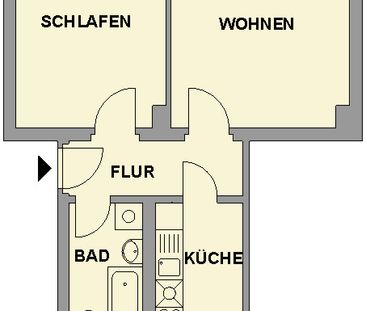 2-Raum-Wohnung mit Balkon in ruhiger Wohnlage - Foto 1