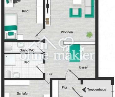 3-Zimmer-Wohnung am Asenberg - Balkon,Loggia,Stellplatz - Foto 3