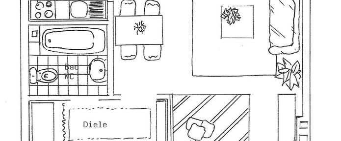 vermiete möblierte 1-Zimmer-Wohnung in Berlin-Marienfelde - Photo 1