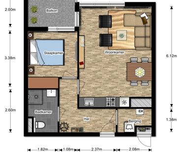 Te huur: Appartement Kralendijkkade in Leiden - Photo 2