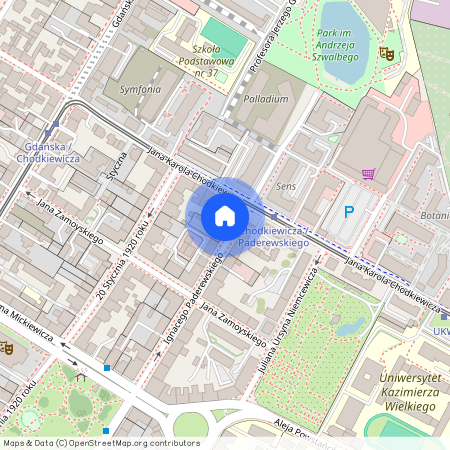 Paderewskiego 21, Bocianowo, Bydgoszcz, kujawsko-pomorskie