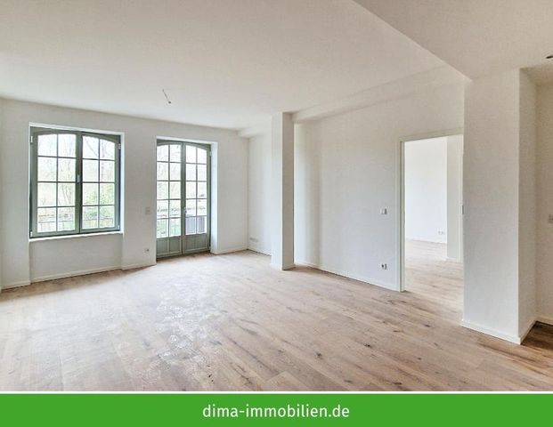 ERSTBEZUG sanierte Papierfabrik | Familienwohnung mit Balkon am Wasser, 2 Bädern, Stellplatz u.v.m. - Foto 1