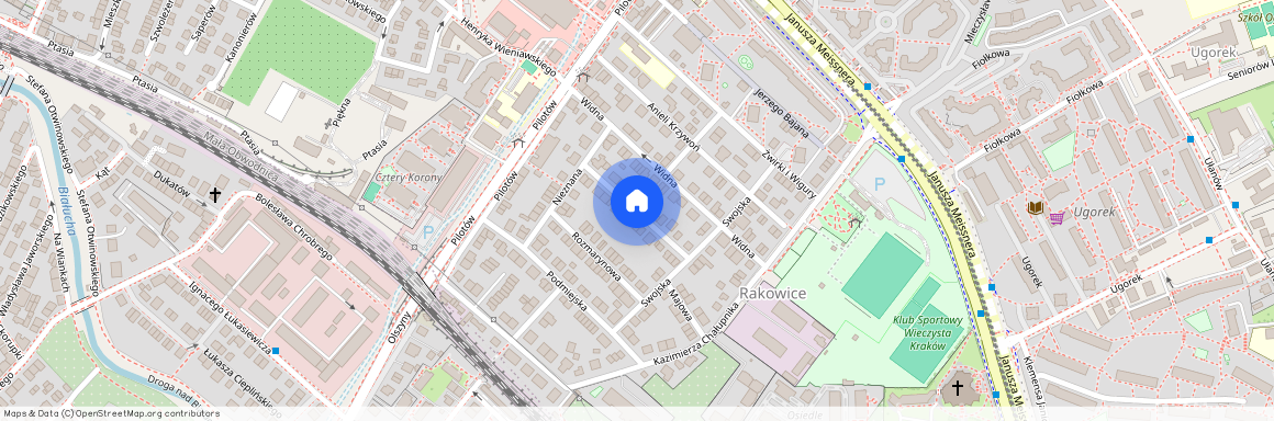 ul. Wiejska, Rakowice, Prądnik Czerwony, Kraków, małopolskie