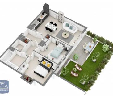 Appartement à louer 3 pièces 62.33m² - Photo 3