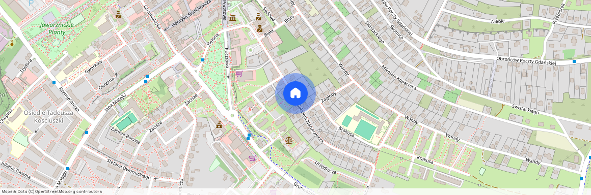 ul. Gabriela Narutowicza, Jaworzno, śląskie